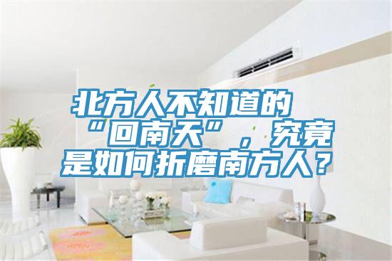 北方人不知道的“回南天”，究竟是如何折磨南方人？