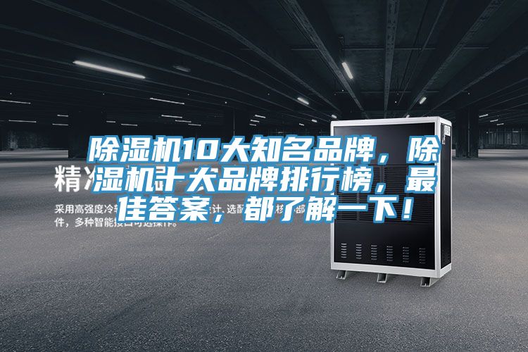 除濕機10大知名品牌，除濕機十大品牌排行榜，最佳答案，都了解一下！